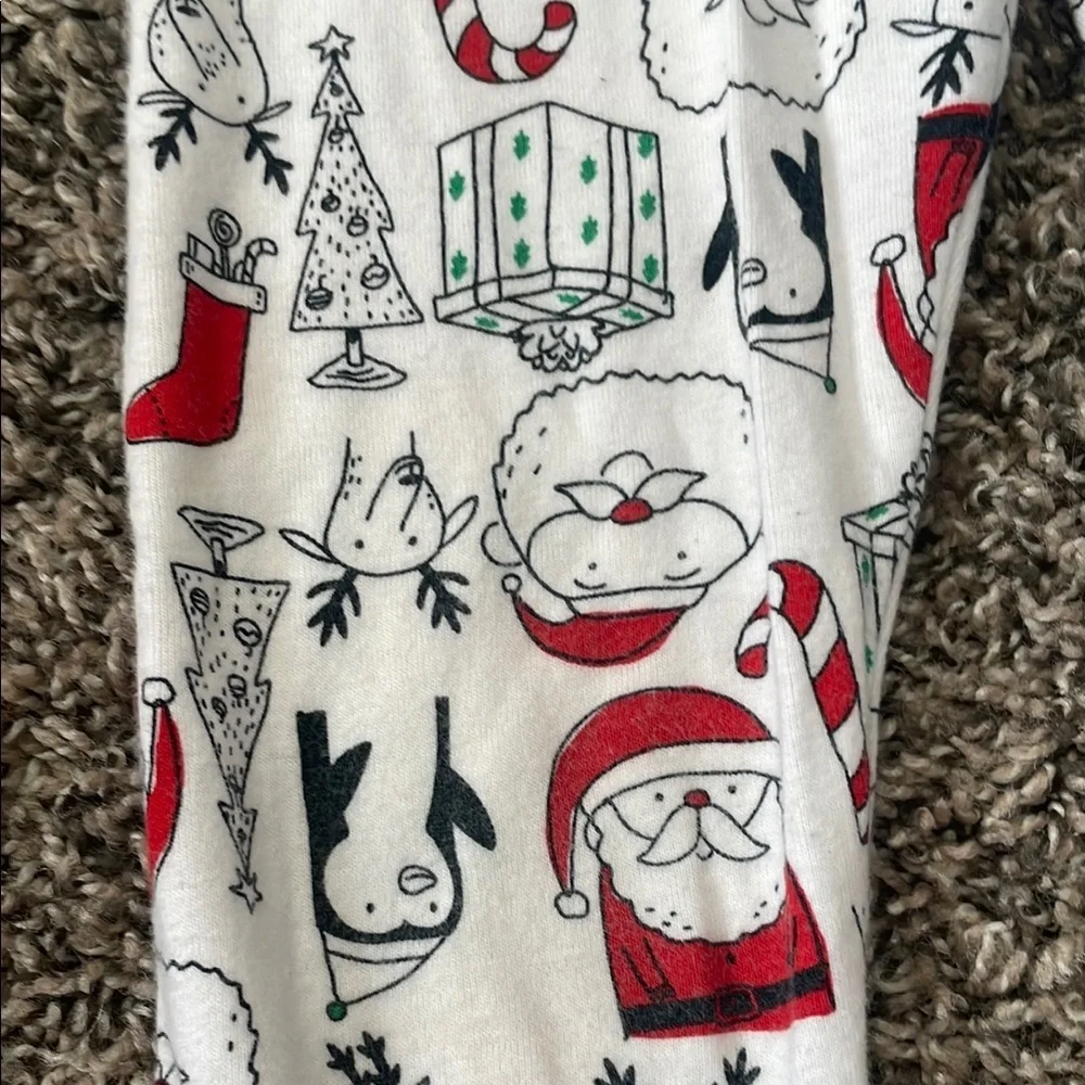 Carter's Red and Black Santa Print Pajama Bottoms
